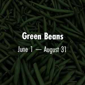 Green Beans June 1 - August 31