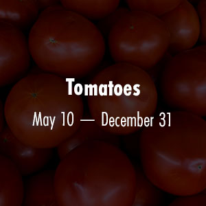 Tomatoes May 10 - Dec 31